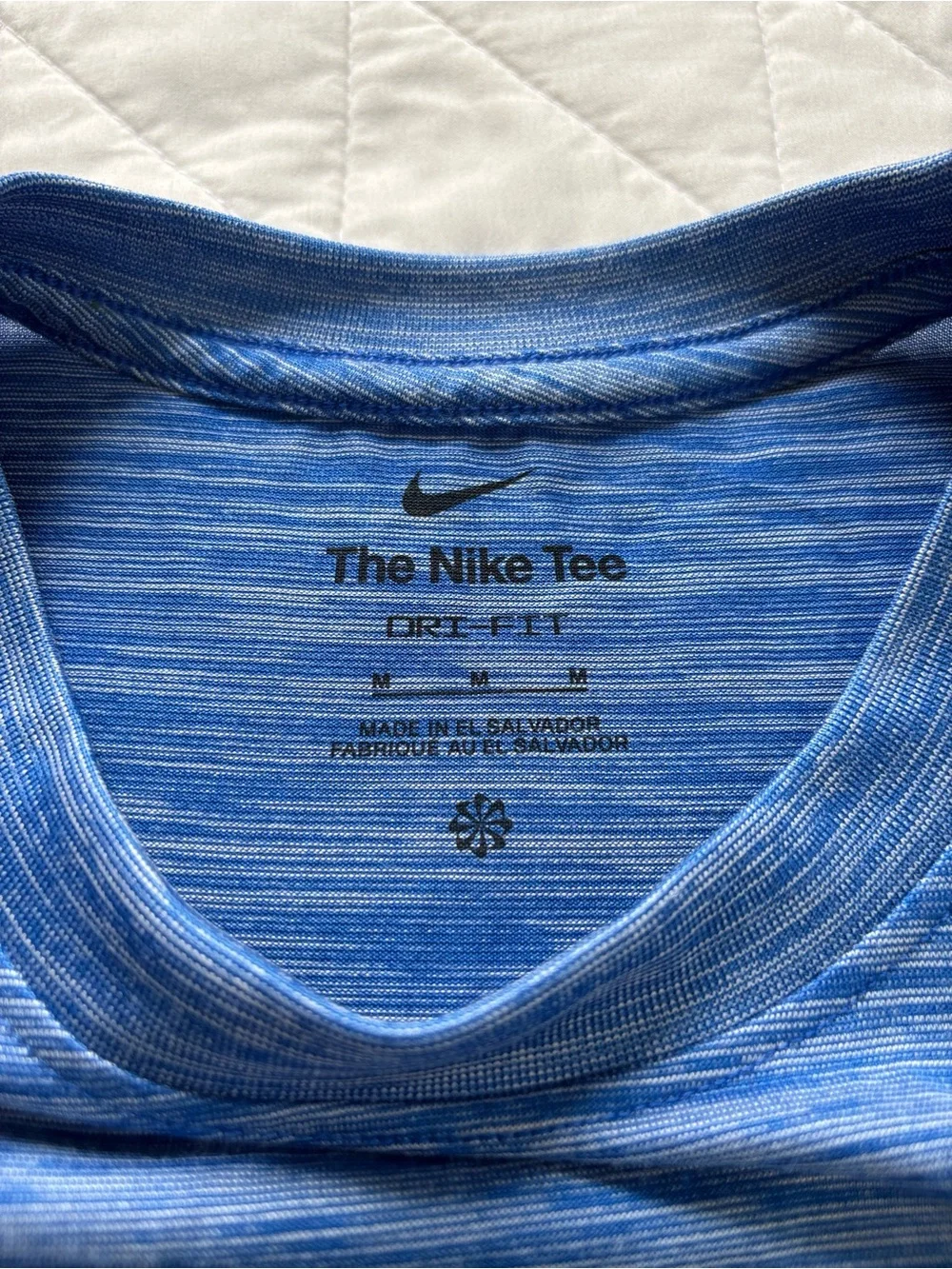 NWT Men's Nike Heather Blue Dri-Fit Athletic Workout T-Shirt - Size Medium